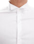 Фото #8 товара ASOS DESIGN slim fit sateen dress shirt in white