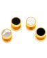 Men's Double Sided Round 4 Piece Stud Set