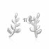 Charming longitudinal earrings made of silver E0002417