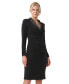 ფოტო #10 პროდუქტის Women's Jersey Tuxedo Sheath Dress