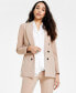 Фото #1 товара Women's Faux Double-Breasted Boyfriend Jacket, Created for Macy's