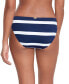 Фото #2 товара Women's Striped O-Ring Hipster Bikini Bottoms