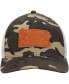 Men's Camo Pennsylvania Icon Woodland State Patch Trucker Snapback Hat