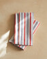 Striped cotton jacquard napkins (pack of 2)