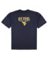 ფოტო #4 პროდუქტის Men's Navy Distressed West Virginia Mountaineers Big and Tall 2-Pack T-shirt and Flannel Pants Set