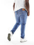 Фото #3 товара Levi's Big & Tall 512 slim taper jeans in mid blue