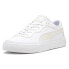 Фото #2 товара Puma Capri Royale Lace Up Mens White Sneakers Casual Shoes 39243506