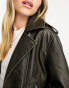 Фото #4 товара New Look faux leather biker jacket in black