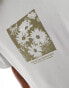 Pull&bear floral printed t-shirt in sage green