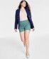 ფოტო #1 პროდუქტის Women's High-Rise Pull-On Chino Shorts, Created for Macy's