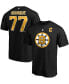 Фото #1 товара Men's Ray Bourque Black Boston Bruins Authentic Stack Retired Player Name and Number T-shirt