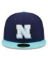 Фото #2 товара Men's Navy, Light Blue Nebraska Huskers 59FIFTY Fitted Hat