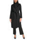 ფოტო #1 პროდუქტის Women's Wool Blend Belted Wrap Coat