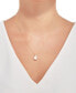 Cultured Freshwater Pearl (8mm) and Diamond Accent Pendant Necklace in 14k Gold