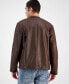 Фото #2 товара Men's Jameson Regular-Fit Faux-Leather Moto Jacket, Created for Macy's