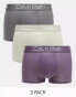 Фото #1 товара Calvin Klein ultra-soft modern trunks 3 pack in multi