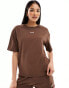 Hugo Bodywear shuffle t-shirt in brown Коричневый, L - EU 40 - фото #1