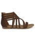 ფოტო #2 პროდუქტის Women's Hanni Wide Width Crisscross Strappy Flat Sandals