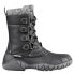 Baffin Yellowknife Cuff Lace Up Womens Black Casual Boots CANAW003 10 - фото #1