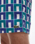 Фото #2 товара Lacoste print swim shorts in green