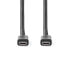 Фото #1 товара Nedis CCGL64020BK20 - 2 m - USB C - USB C - 20000 Mbit/s - Black