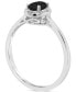 ფოტო #3 პროდუქტის Labradorite & Diamond Accent Oval Ring in Sterling Silver (Also in Onyx & Turquoise)