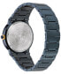 ფოტო #3 პროდუქტის Women's Swiss Greca Logo Blue Ion Plated Stainless Steel Bracelet Watch 38mm