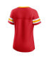 ფოტო #2 პროდუქტის Women's Red Kansas City Chiefs Original State Lace-Up T-shirt