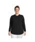 ფოტო #1 პროდუქტის Plus Size Long Sleeve Jersey A-line Tunic