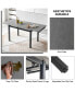 Фото #5 товара Modern Grey Expandable Dining Table for Small Spaces