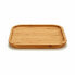 Snack tray Squared Brown Bamboo 20 x 1,5 x 20 cm (12 Units)