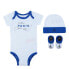 Фото #1 товара [NJ0517-001] Baby Air Jordan Bodysuit, Hat and Booties 3-PC Box Set 'PARIS'