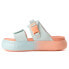 Фото #5 товара Puma Suede Mayu Summer Camp Slide Womens Orange Casual Sandals 387453-01