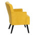 Фото #9 товара Кресло 63 x 50 x 83 cm Синтетическая ткань Деревянный Жёлтый