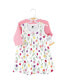 Фото #9 товара Toddler Girl Cotton Dress and Cardigan Set, Spring Tulips