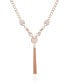 Фото #1 товара T Tahari crystal Stone Tassel Necklace