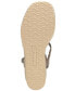 ფოტო #5 პროდუქტის Women's Carolie Strappy Espadrille Wedge Sandals