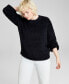 ფოტო #1 პროდუქტის Women's Crewneck Eyelash Sweater, Created for Macy's