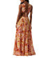 Фото #2 товара Women's Noya Floral Cut-Out Lace-Back Maxi Dress