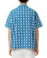 Men's Relaxed Fit Short Sleeve Button-Front Printed Camp Shirt Is8, 2XS - фото #2