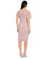 ფოტო #6 პროდუქტის Embellished Flutter-Sleeve Sheath Dress