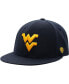 Фото #1 товара Men's Navy West Virginia Mountaineers Team Color Fitted Hat