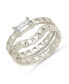 ფოტო #1 პროდუქტის Women's Karter Stacking Ring Set, 2 Piece