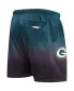 Фото #4 товара Men's Black, Green Green Bay Packers Ombre Mesh Shorts