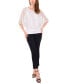 ფოტო #3 პროდუქტის Women's Sequined Mesh Pull-On Blouson Top