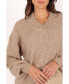 ფოტო #2 პროდუქტის Women's Carly Collar Knit Sweater