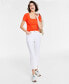 Women's Knit Square-Neck Top, Created for Macy's