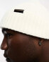 Napapijri Foli rib knit beanie in white - фото #6