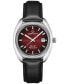 ფოტო #1 პროდუქტის Men's Swiss Automatic DS-2 Black Synthetic Strap Watch 40mm