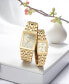 ფოტო #5 პროდუქტის Women's Futuro Diamond-Accent Gold-Tone Stainless Steel Bracelet Watch 20.5x31.5mm
